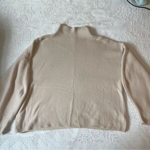 Express Soft Beige Turtleneck Sweater